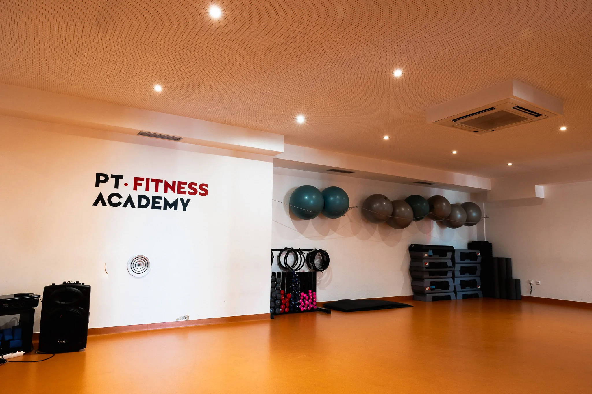 Sala de aulas da PT Fitness Academy